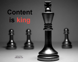 المحتوى هو الملك